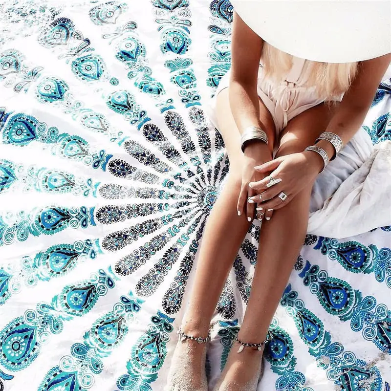 Хит 150x210 см индийская МАНДАЛА ГОБЕЛЕН домашний Декор настенный гобелен пляжное полотенце Коврик для йоги Покрывало Скатерть