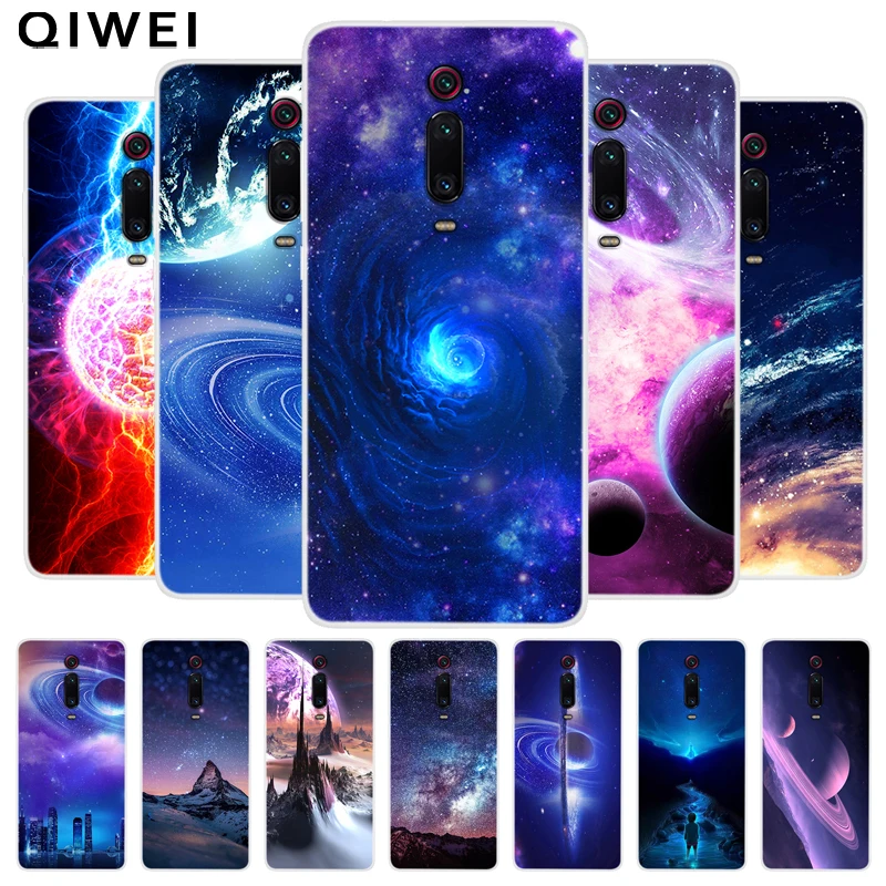 

For Xiaomi mi9t pro Case COOL Fashion Space Sky Prit Soft TPU Phone Case For Xiaomi mi 9T 9 T 9TPro Silicone Back Cover Mi9 T