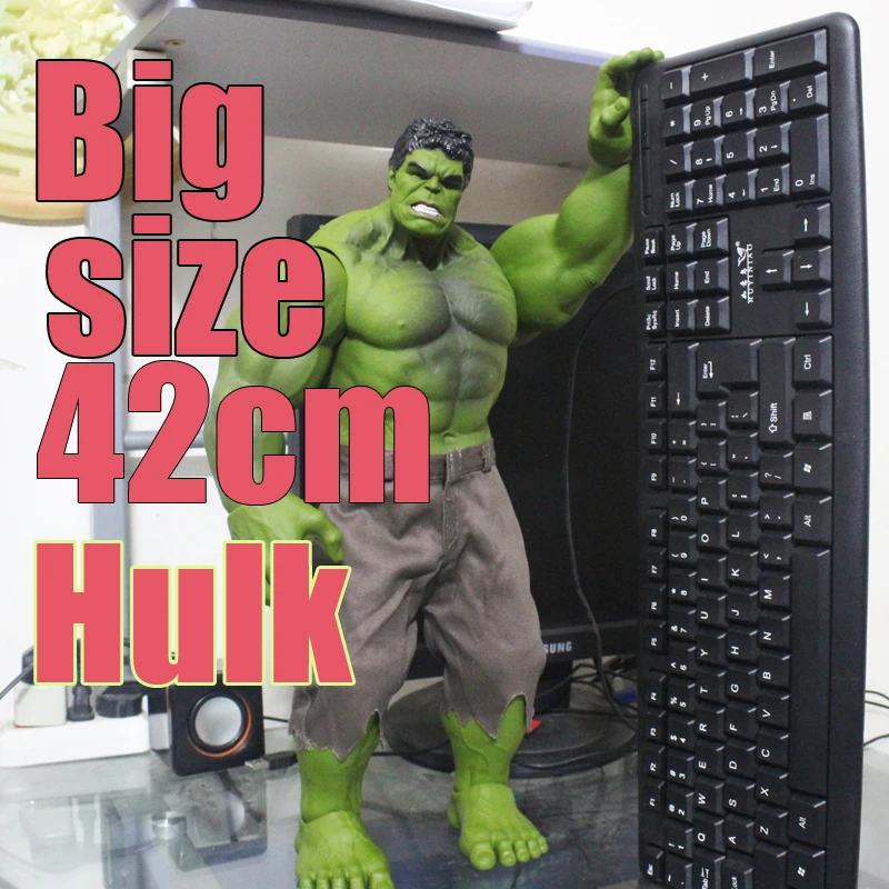 Большой размер 42 см Халк фигурки ПВХ Модель Статуя Коллекционная игрушка фигурки подарок игрушки