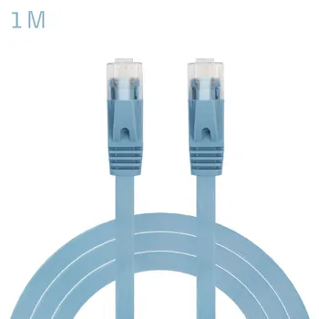 

0.5/1/2/3/5/8/10/15M High Speed UTP CAT 6 Flat Gigabit Ethernet Network Cable RJ45 Patch LAN Cord for PC Laptop Router