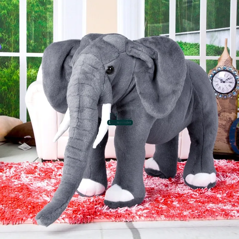 Dorimytrader Hot New 31`` 80cm Super Soft Plush Cute Stuffed Animal Elephant Toy, Free Shipping DY60647 (1)