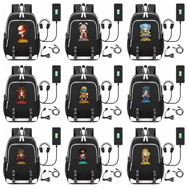 League of Legends LOL School Bag Canvas Backpack Rucksack Book Bag Laptop Bag