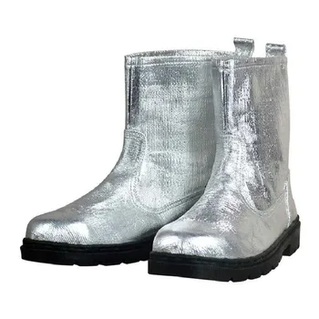 

Men Safety Shoe Boots Aluminum Foil High temperature Resistant insulation Boots Fire proof Shoes Smelting Work Protective Boots