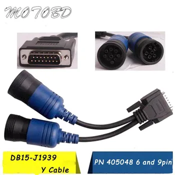 

6- and 9-pin Y Deutsch Adapter for 125032 USB Link Diesel Truck Diagnose Interface