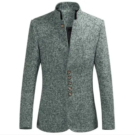 New Brand Blazer masculino 2018 Winter Jakets For Men Blazer Hombre Slim Fit Stand Collar Mens Windbreaker Jacket Thickened Coat