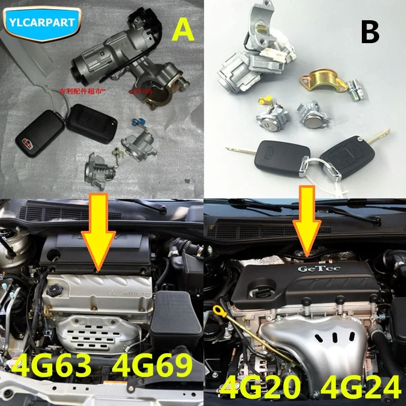 

For Geely Emgrand 8,EC8,E8,Car door lock cylinder kit