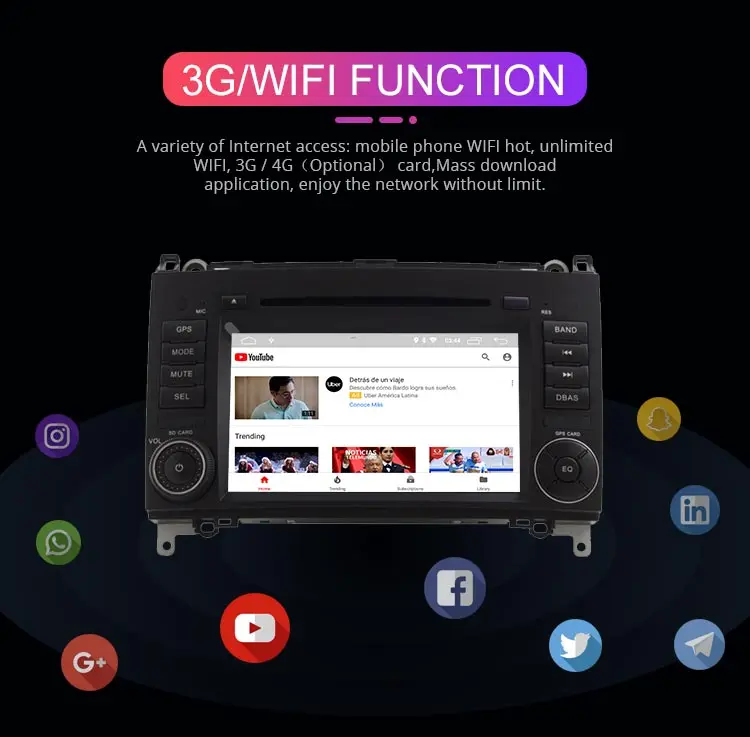 Top Besina 2 Din Android 9.0 Car DVD Player For Mercedes Benz B200 B150 B170 B Class A180 Viano Vito Sprinter W245 W209 GPS Radio 5