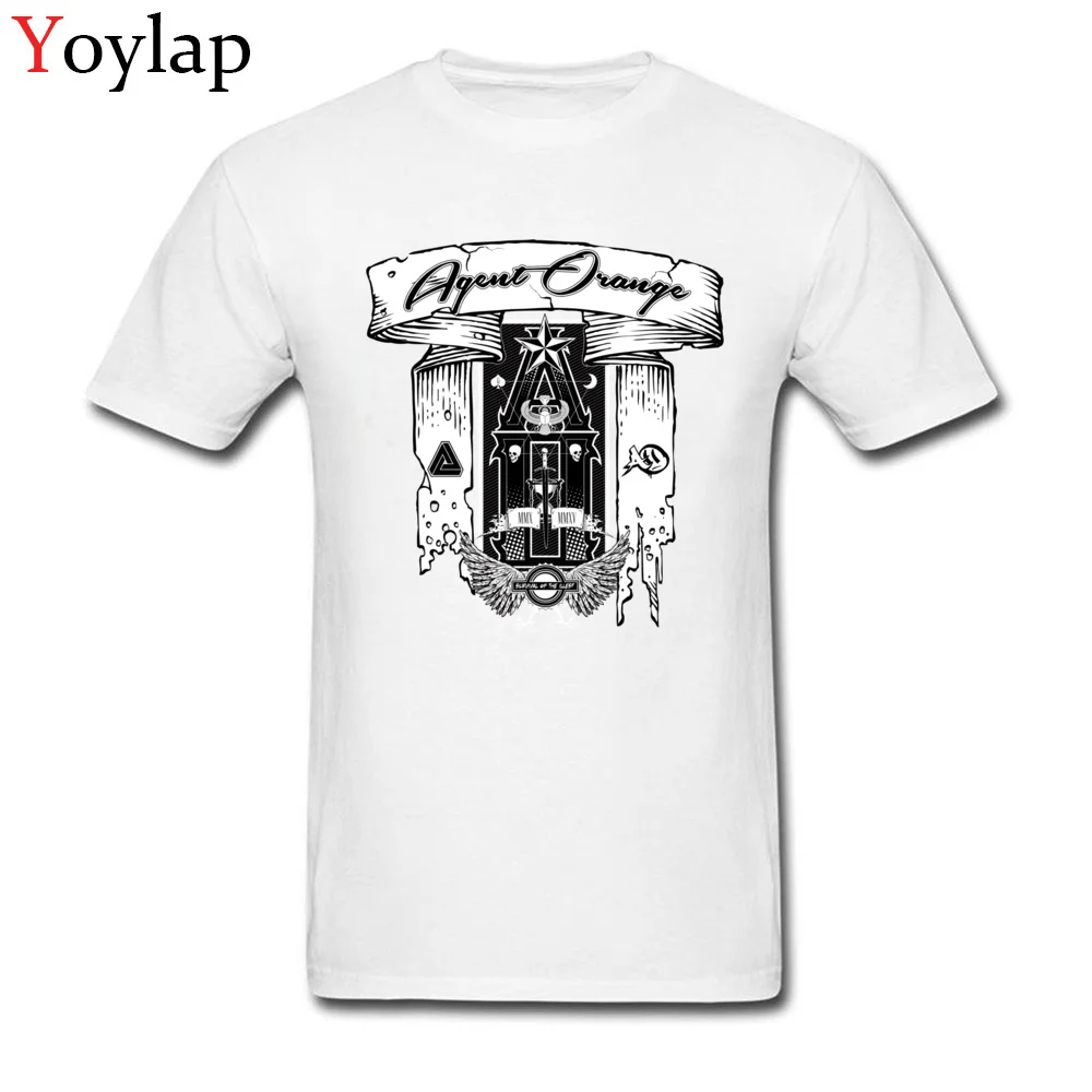 Prevalent Leisure Tops Shirt O-Neck Summer Fall 100% Cotton Fabric Short Sleeve T-Shirt for Adult Tarot Print Sweatshirts white