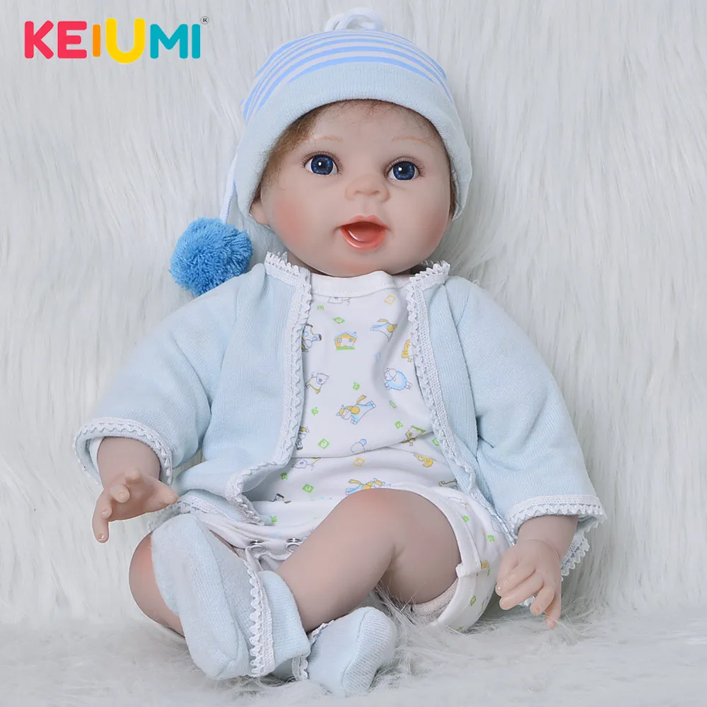 

Wholesale Silicone Reborn Dolls Babies 22'' 55 cm Baby Toy Realista Vinyl Boy Doll Reborn Boneca Cloth Body Kids Birthday Gift