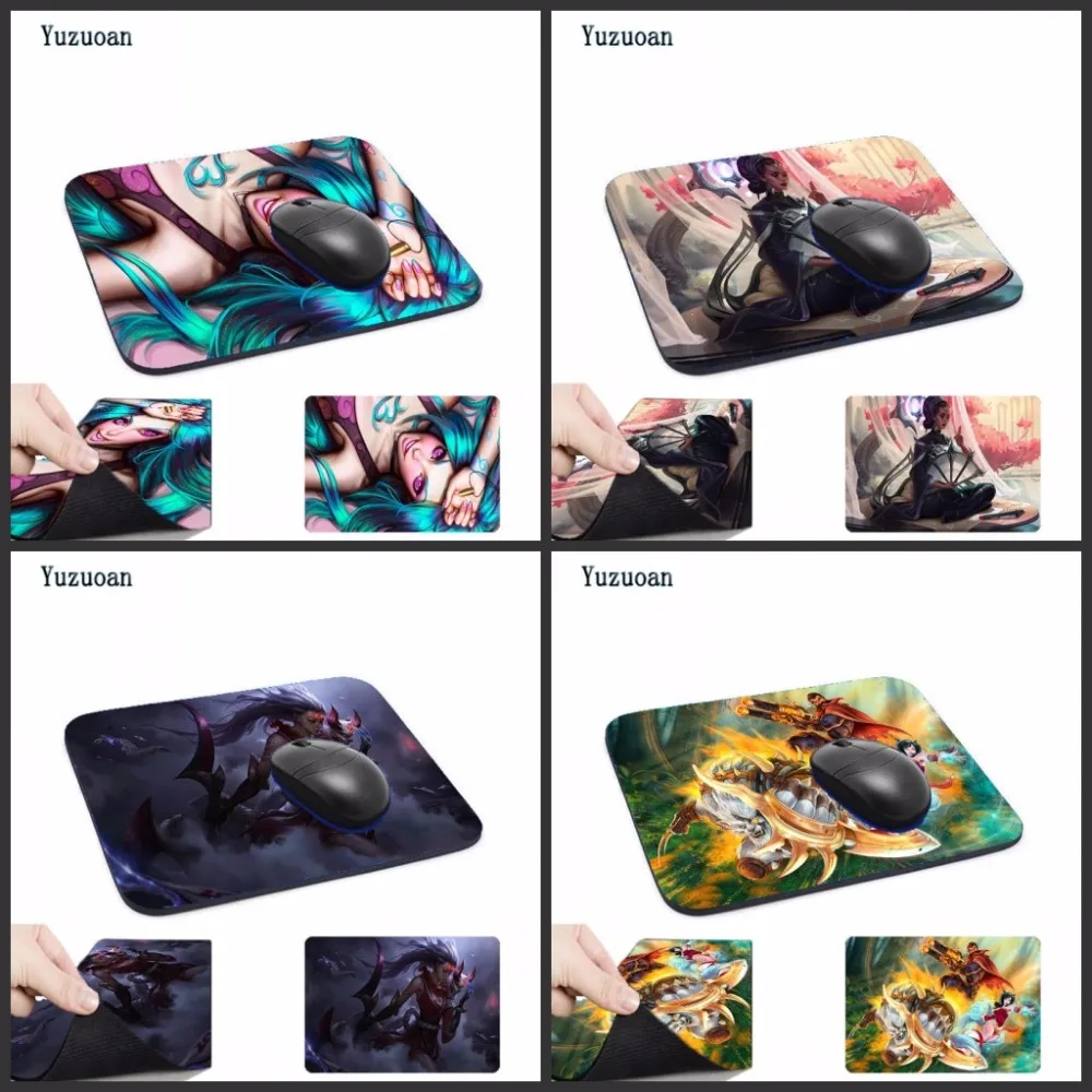 

Yuzuoan League of Legends Computer LOL Mouse Pad Mousepads Decorate Your Desk Non-Skid Rubber Pad 220X180X2mm And 290*250*2mm