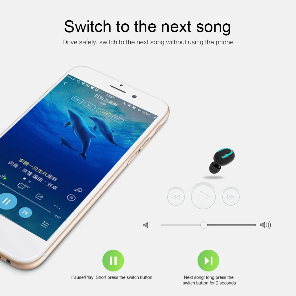 Q26 Bluetooth наушники 5,0 наушники-вкладыши TWS с Беспроводная мини-гарнитура Bluetooth стерео наушники с усиленными басами с зарядным устройством 500 мА/ч, Мощность банка