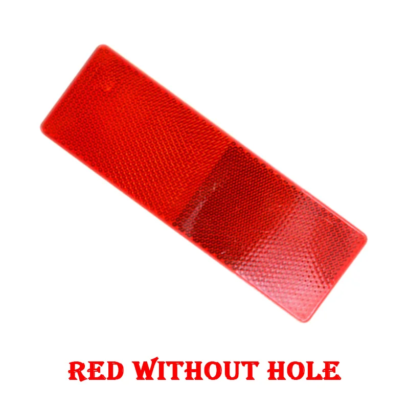 NOANS 1 шт. Автомобильный Светоотражающий отражатель Предупреждение ющие наклейки аксессуары для BMW E46 E39 E90 E60 Toyota Corolla Nissan Qashqai J11 - Цвет: Red without hole