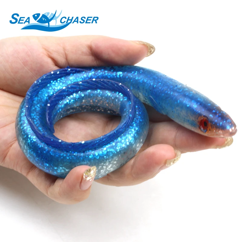 

1pcs Slender sea snake 55g 30cm fishing lure big Bait fishing saltwater lure deep sea fish tackle fishing soft bait lure