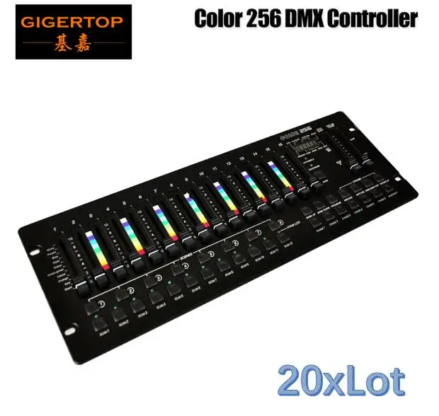 TIPTOP COLOR-256 консоль 192 компьютерная подсветка канал RGB/RGBW эффект каналы светодиодный дисплей с функцией программы DMX Par контроллер - Цвет: 20