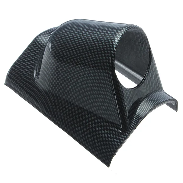 DRAGON GAUGE CARBON 2" 52mm UNIVERSAL A PILLAR SINGLE HOLE DASH GAUGE METER POD MOUNT HOLDER