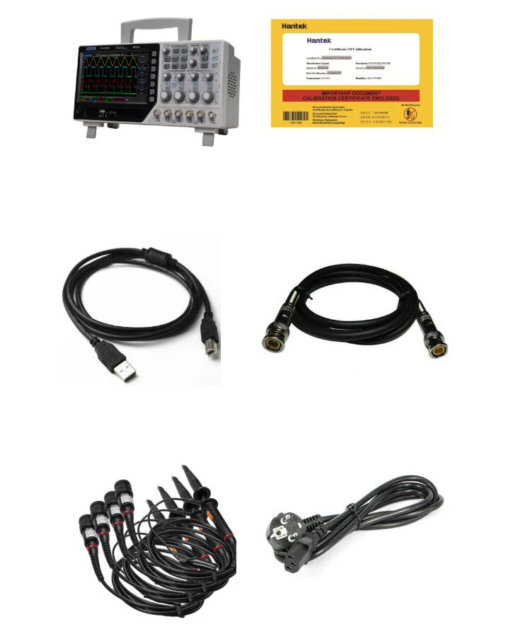Цифровой осциллограф Hantek DSO4204C 200 МГц 4 канальный портативный USB автомобильный + EXT