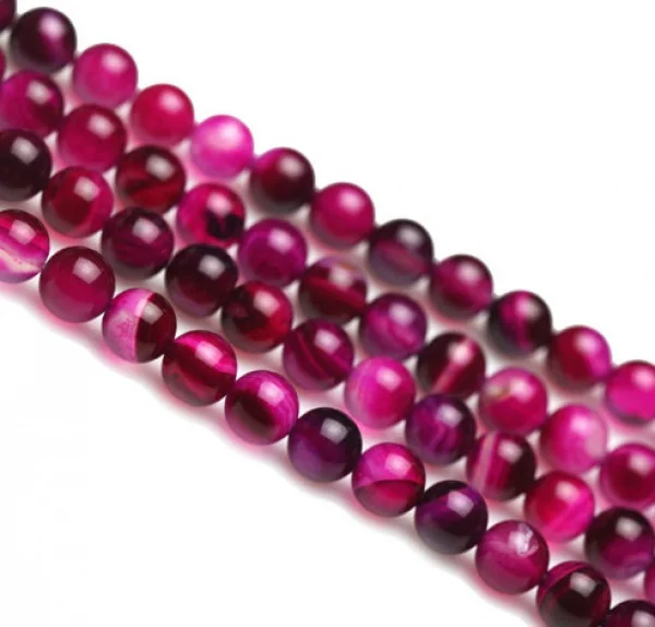 Симпатичные 4 мм круглые ярко розовые Агаты бусины около 100 шт|beads beads|pink agate beadsagate