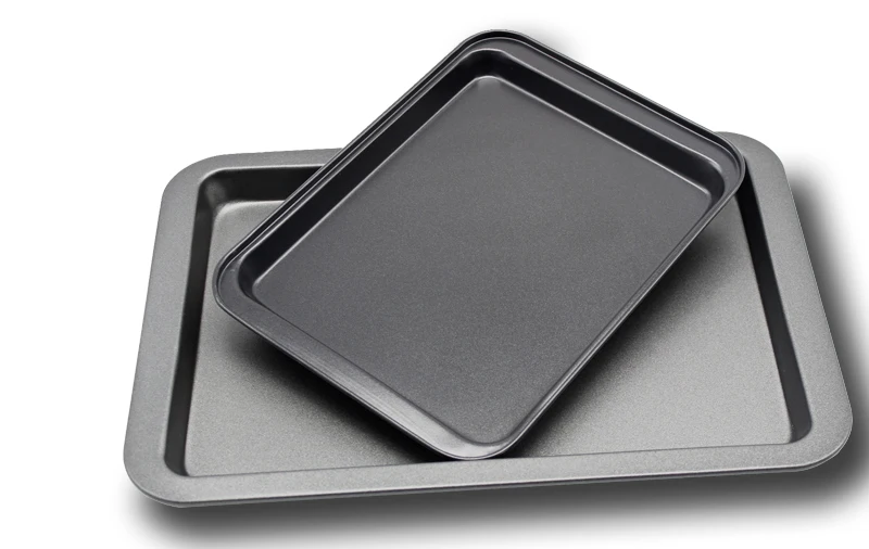 microwave dish 2pcs set sheet cake pan nonstick baking tray stainless sheet pan