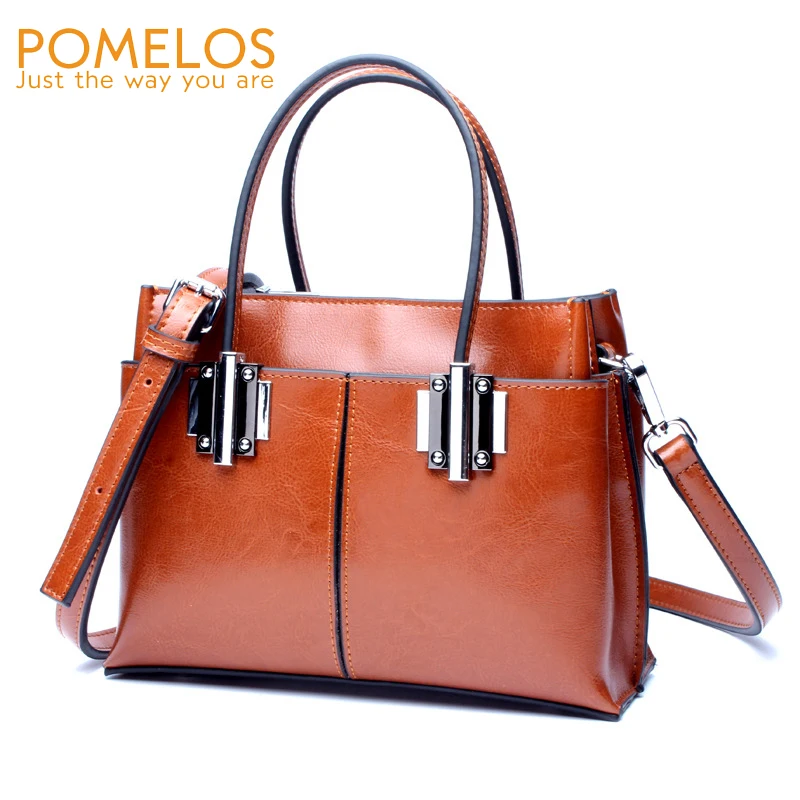 

POMELOS Genuine Leather Handbags Bags for Women 2018 Summer NEW Purses and Handbags High Quality Tote Crossbody Bags For Women