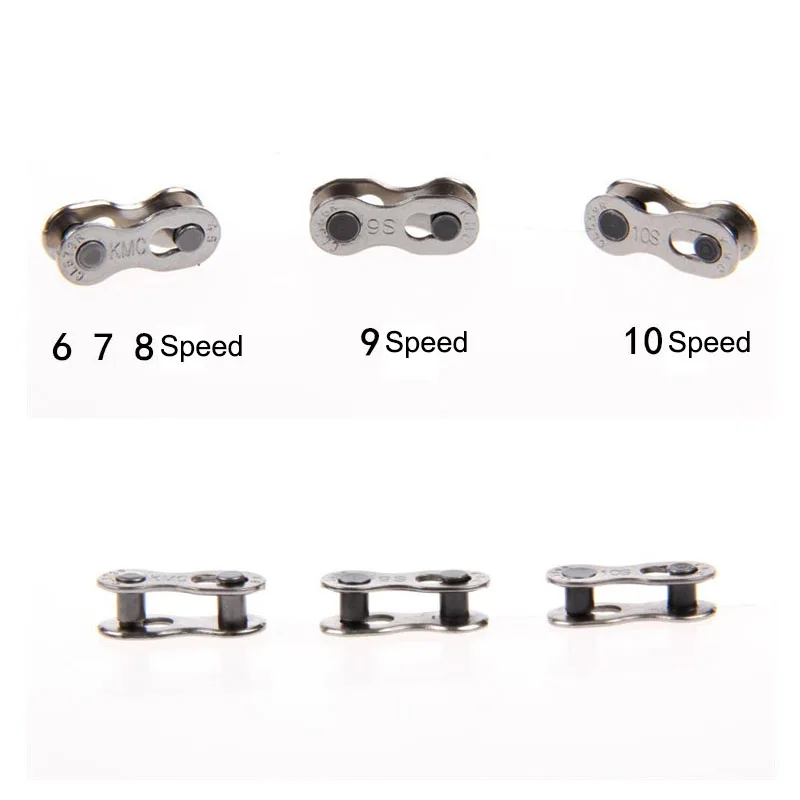 2pcs Bike Bicycle Chain For 6/7/8/9/10 Speet Quick Master Links Joint Connector
