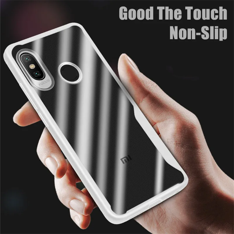 Прочный прозрачный чехол из ТПУ для Xiaomi mi 8 A1 A2 Lite F1 Red 4A 5A 5 Plus 6A S2 Note 4 4X6 7 Pro мягкий