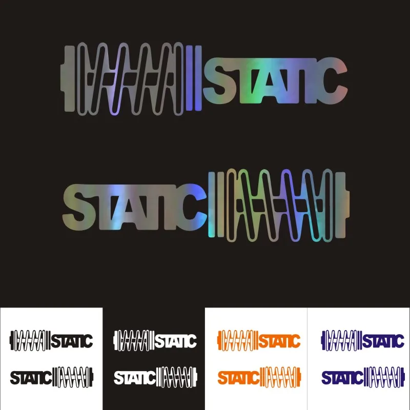 

Car Sticker STATIC Coilovers Slammed Car Motorcycle Decoration 3D Reflective 14.8*3.7CM Car Styling Custom Sticker