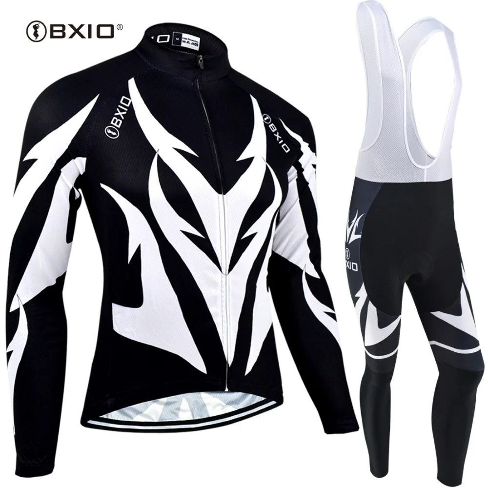 BXIO, новинка, велосипедные Джерси, наборы, с длинным рукавом, зимние, термальные, флис, MTB, одежда для велоспорта, одежда, Ropa Ciclismo, спортивная одежда, BX-0109H107
