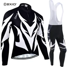 BXIO, новинка, велосипедные Джерси, наборы, с длинным рукавом, зимние, термальные, флис, MTB, одежда для велоспорта, одежда, Ropa Ciclismo, спортивная одежда, BX-0109H107