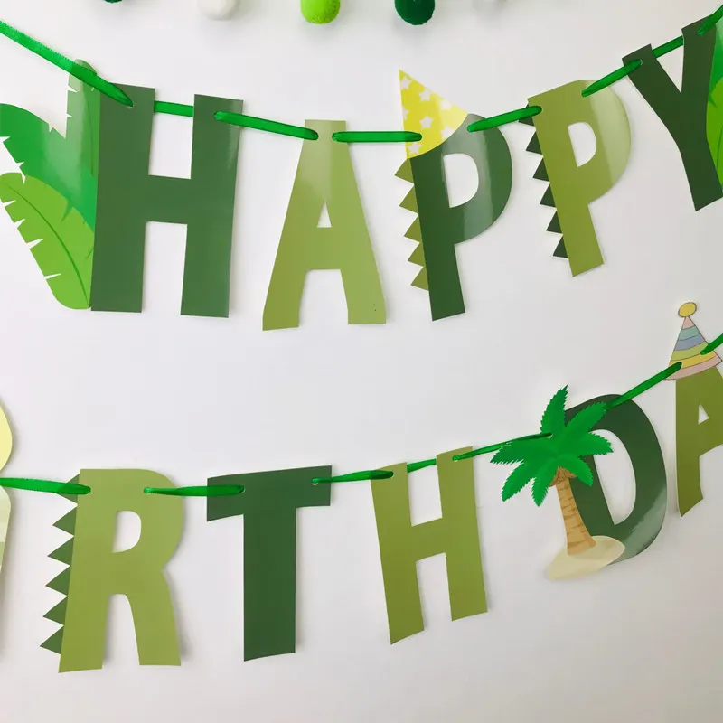 Happy Birthday Banner Letter Garland Kids Birthday Party Decoration Alphabet Banner Baby Shower Party Supply