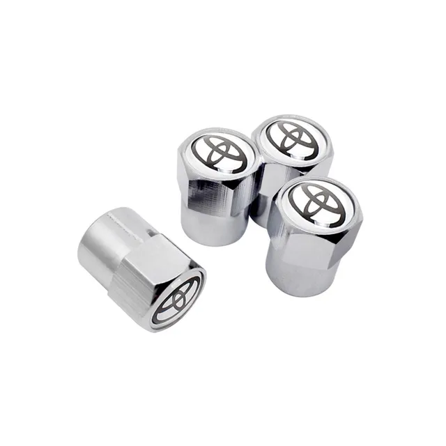 Car Accessory Metal Tire Stem Cover for Toyota Camry Highlander rav4