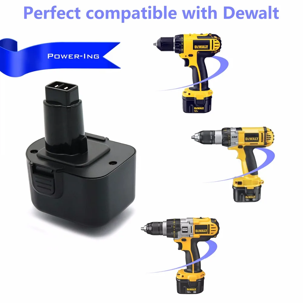 12В 3АЧ Высокая емкость сменная батарея для DeWalt перезаряжаемая NI CD