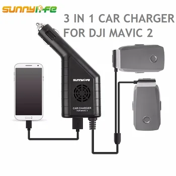 

DJI MAVIC 2 3in1 Battery Car Charger with USB Port Remote Controller Charger for DJI MAVIC 2 PRO & ZOOM Drone Accessories