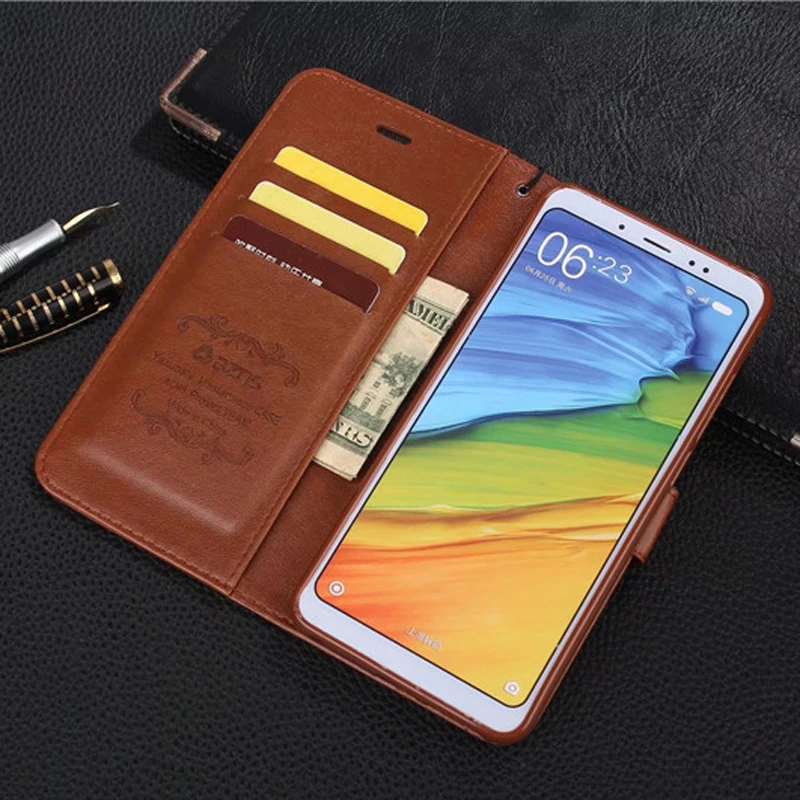 

Vintage Wallet Flip Leather Cases For Xiaomi Mi 6X ( Mi A2 ) Case Luxury Phone Cover With Kickstand