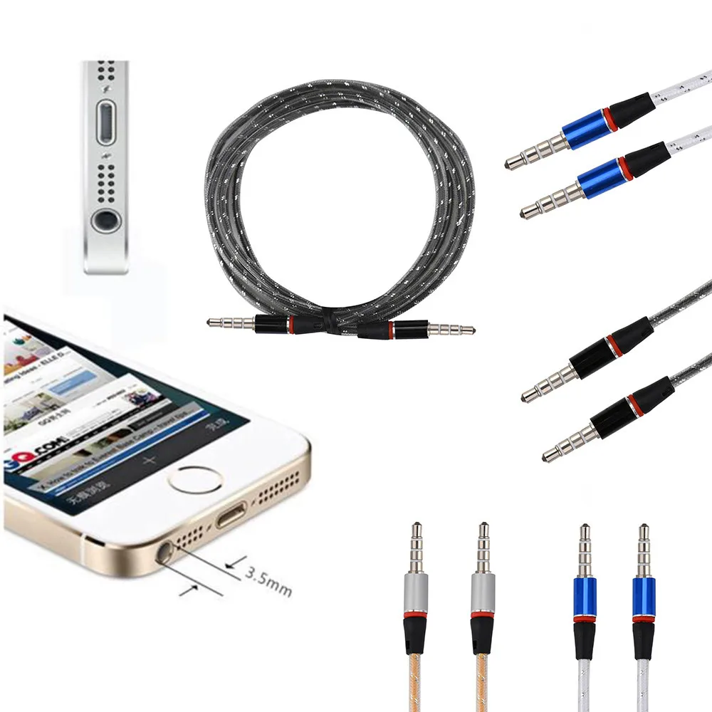 Wholesale High Quality 3.5mm Auxiliary Cable Audio Cable Male To Male 1