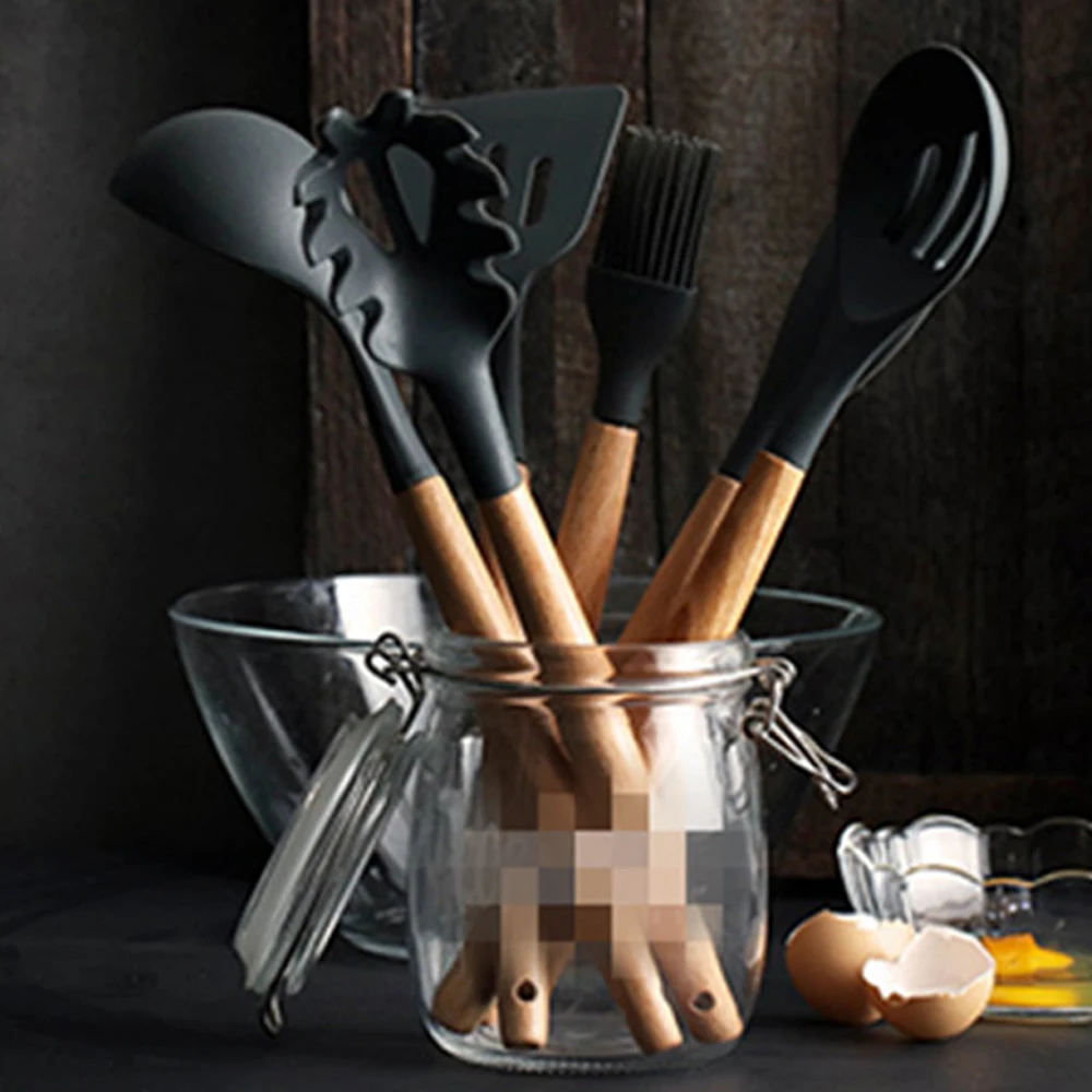 

1pc Non-stick Spatula Non-stick Spoon Silicone Spatula Heat-resistant Soup Spoon Non-stick Special Cooking Shovel Kitchen Tools