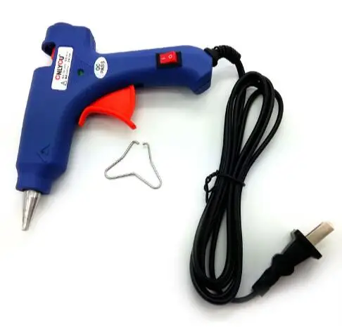 AC110V-240V 20W Electric Heating Hot Melt Glue Gun US Plug Repair Tool Blue | Инструменты