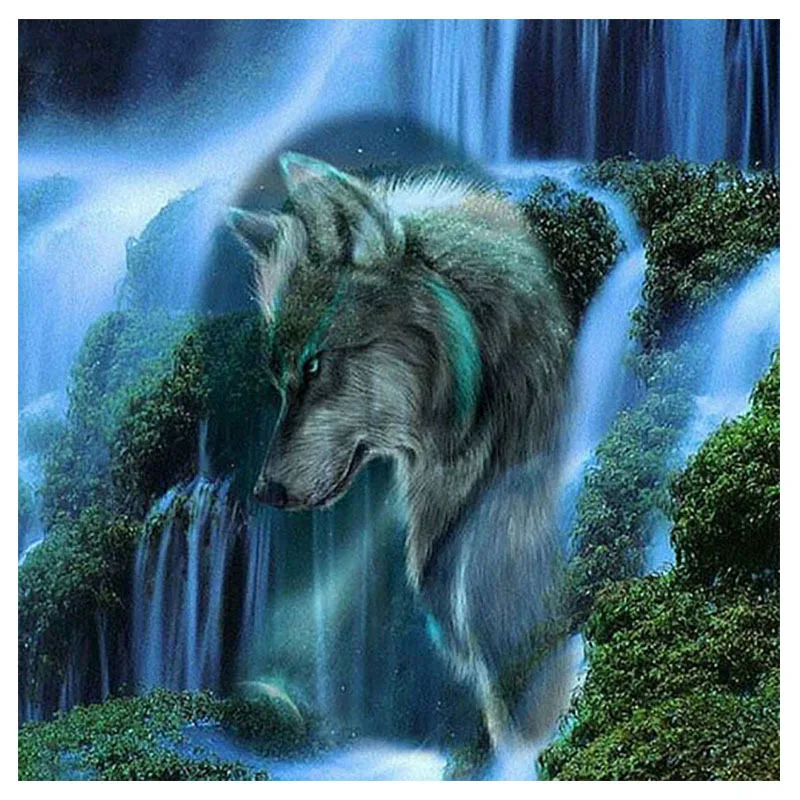 5D DIY Diamond Painting Wolf Full Square/Round Diamond embroidery lanscape Cross stitch Diamond crystal Wall Painting 5D DIY Diamond Painting Wolf Full Square/Round Diamond embroidery lanscape Cross stitch Diamond crystal Wall Painting