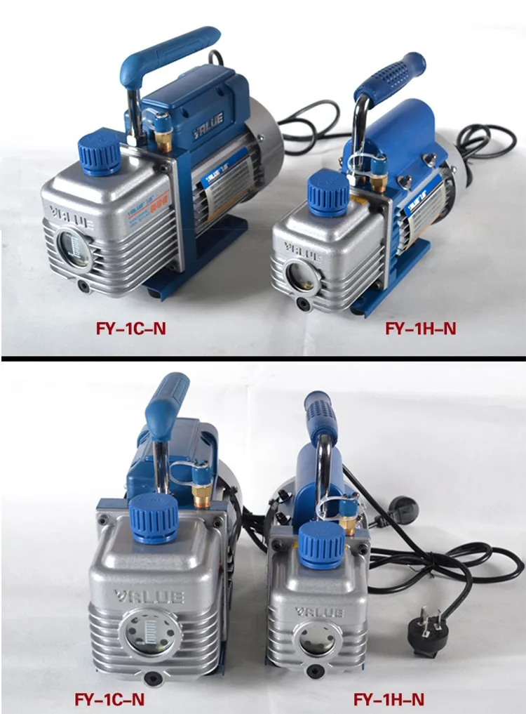 Значение FY-1H-N вакуумный насос хладагента 2PA Окончательный вакуум 220Vac с бутылкой масла