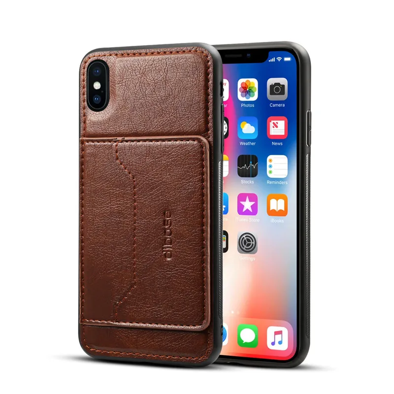 Crazy Horse Leather Case For iPhone X XR XS Max 7 8 Plus Retro Wallet Holder Phone Back Cover 6 6S Cases | Мобильные телефоны и