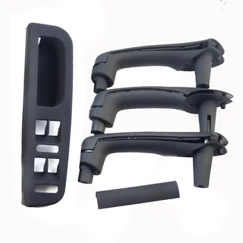 

Black Car Inside handle + switch box Pour 1998-2006 VW Passat B5 Jetta Bora Golf Mk4 1J0867171A 1J0867172A 1Set TUKE OEM