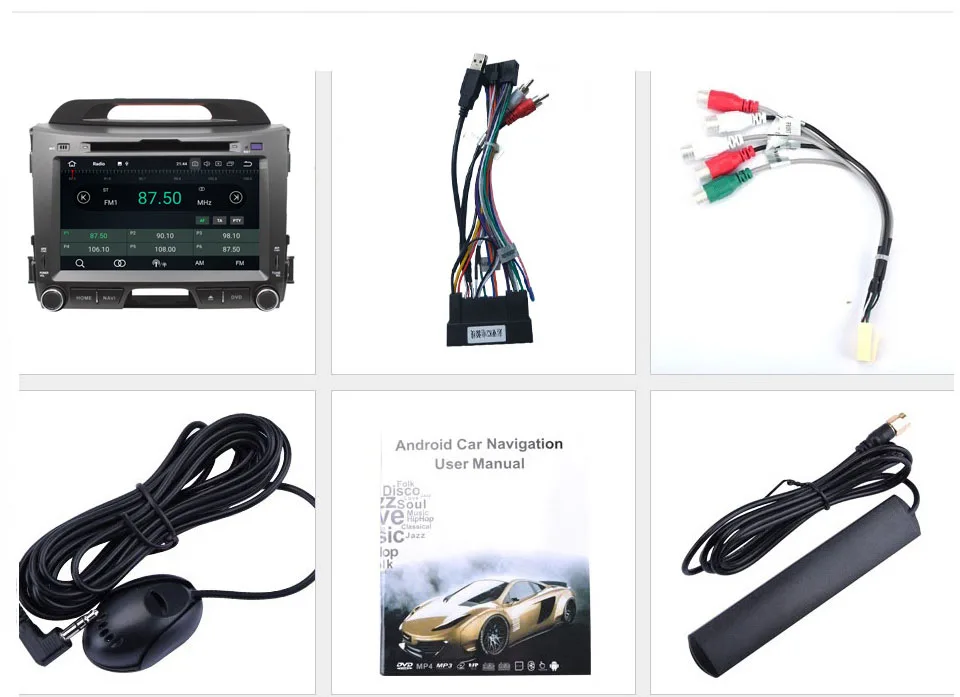 Perfect MARUBOX Radio 2Din Android 8.0 For Kia Sportage 3 2010 2011 2012 DVD GPS Navi Car Central Multimedia Player Autoradio 8A201PX5 17