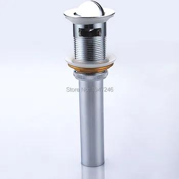 

2015 Wholesale New Arrival High Quality Chrome Finish Bathroom Sink Drain With Overflow Or Without Overflow