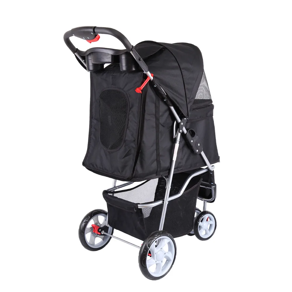 (Ship from EU) Pet Cart Dog Puppy Cat Pet Trolley Cart Folding Stroller