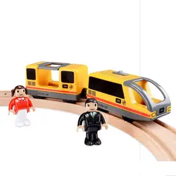 FARFEJI Электрический железнодорожных поездов игрушки модель автомобиля трек Набор Электрический рельсы друзья Trackmaster Железнодорожный