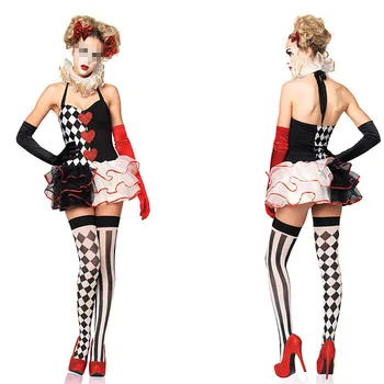 

ADULT HARLEQUIN JESTER CLOWN CIRCUS COSTUME + HAT HALLOWEEN MEDIEVAL FANCY DRESS