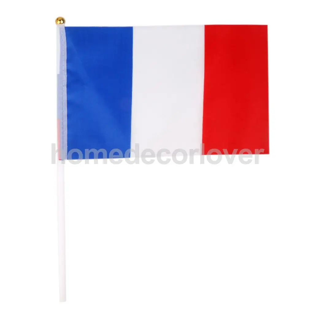 Online Shop 12 Pcs Perancis Tangan Melambaikan Bendera Nasional