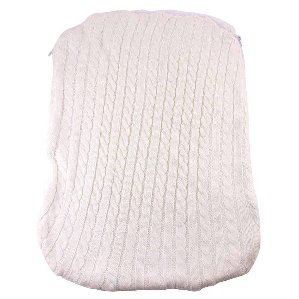 Осенний спальный мешок для малышей от 0 до 12 месяцев, конверт для новорожденных, зимнее одеяло для пеленания, милые спальные мешки, Saco# T1 - Цвет: Белый