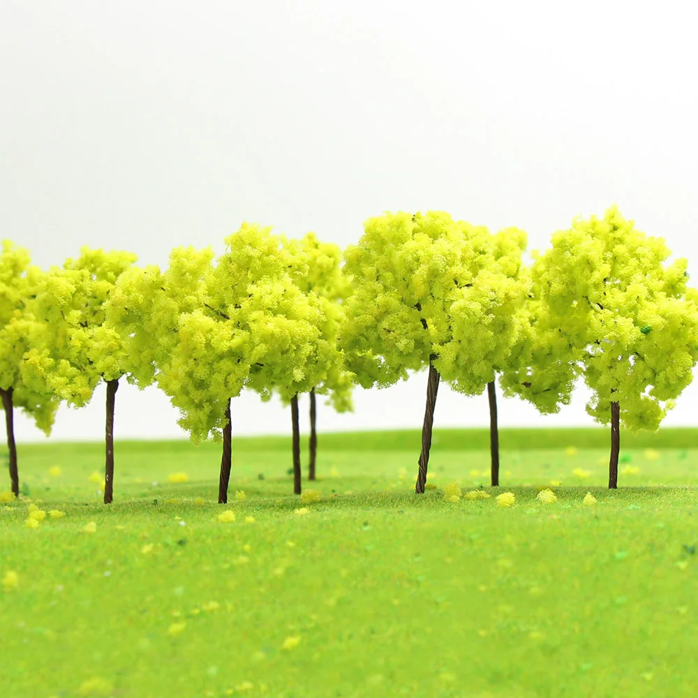 20PCS Iron wire Model Trees OO TT 7cm model railroad trees 7035