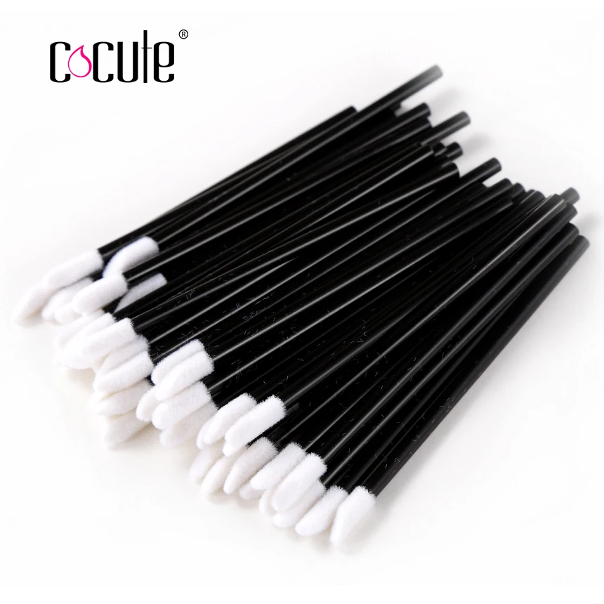 

50Pcs/Pack Disposable Lip Makup Brushes Cosmetics Applicator Make Up Eyeshadow Brush Lips Gloss Cosmetic Brushes