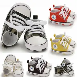 Летняя эластичная Тканевая обувь для маленьких мальчиков и девочек 0-18 месяцев с нескользящей мягкой подошвой; кроссовки для первых